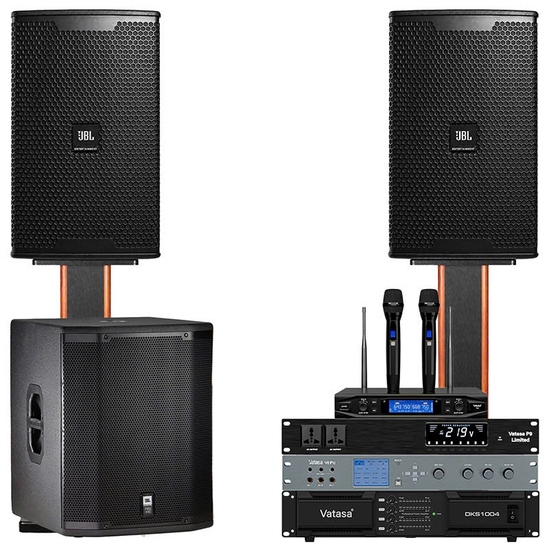 Dàn karaoke JBL TT470: (JBL KP6012, Vatasa T10, Vatasa V8 Pro, Vatasa DKS1004 New, JBL PRX418S, Vatasa P9 Limited)