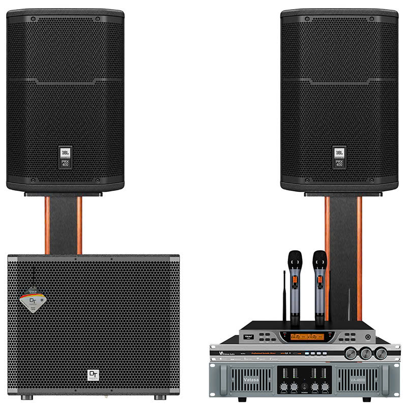 Dàn karaoke JBL TT472: (JBL PRX 412M, Vatasa T900 New, Vatasa V6 Pro, Vatasa VA-4600, DT Delta115)