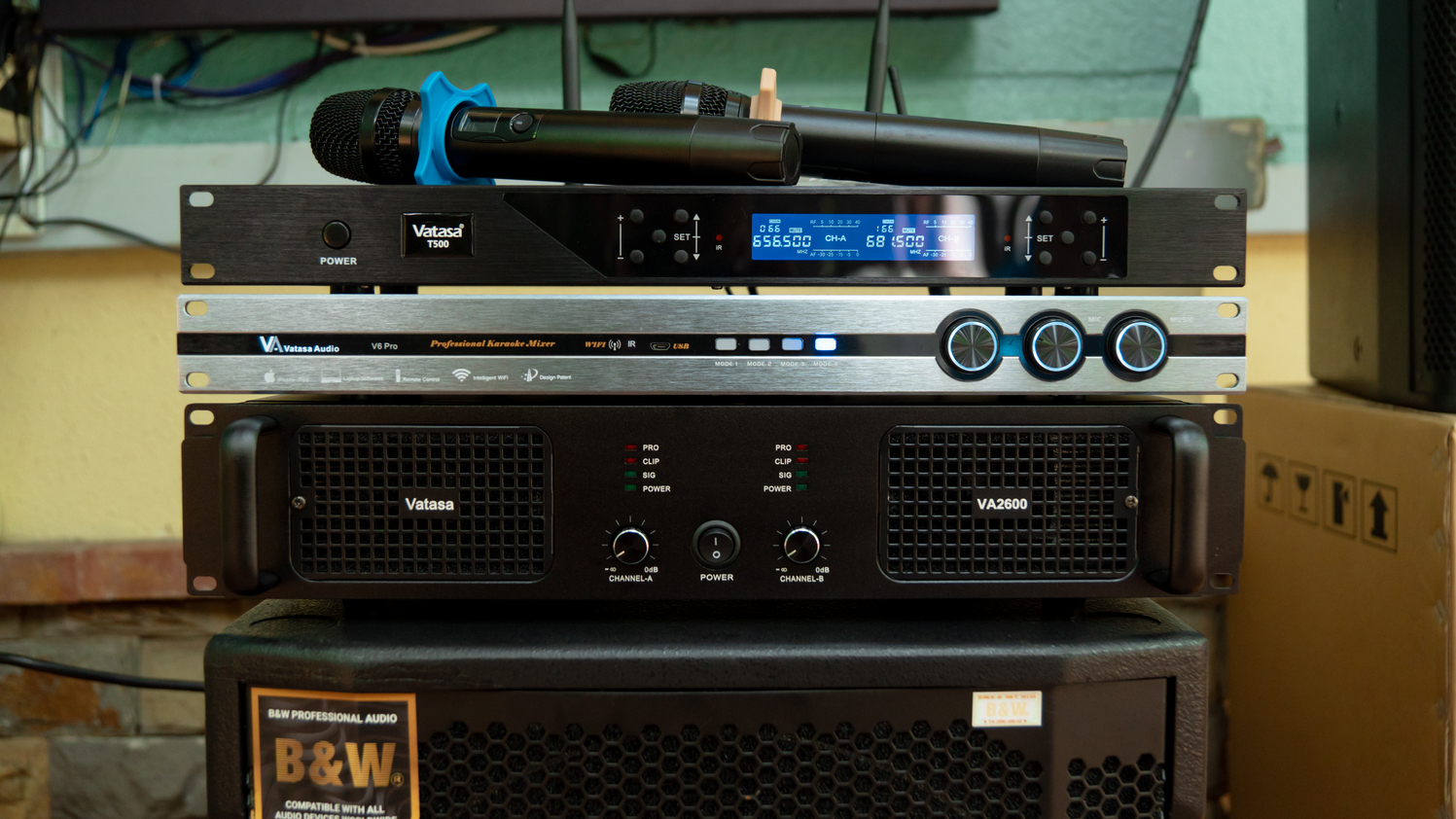 Ảnh sản phẩm Dàn karaoke Paramax TT327: (Paramax PRO V30, Vatasa T500, Vatasa V6 Pro, Vatasa VA-2600, B&W S1500 Max) 5