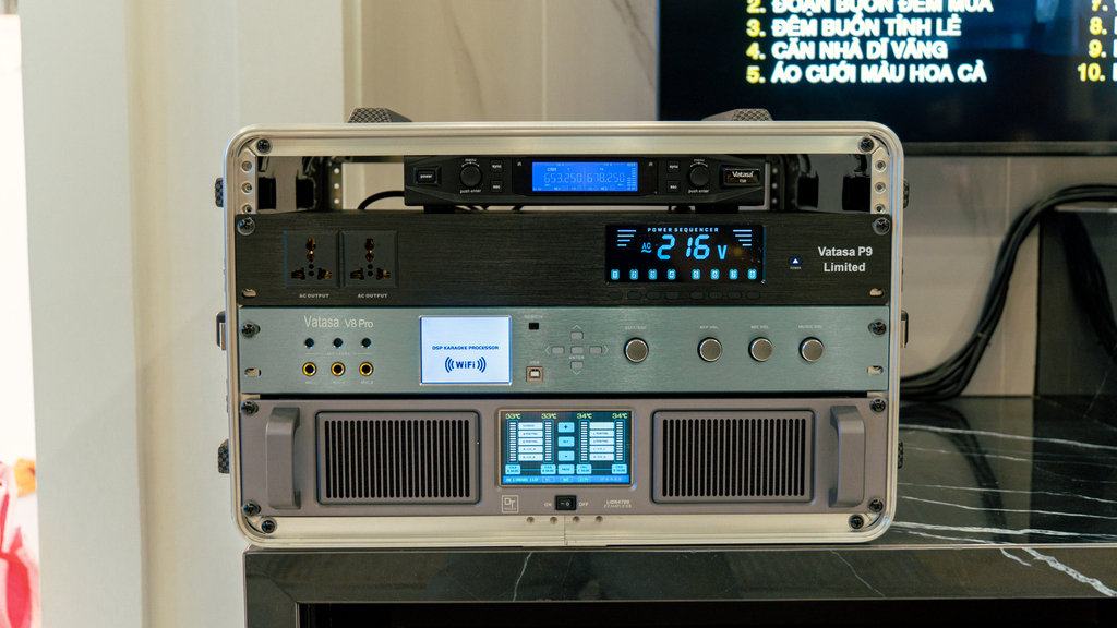 Ảnh sản phẩm Dàn karaoke HK TT389: (HK Audio Linear 5 112F, Vatasa T10, Vatasa V8 Pro, DT Lion4700, DT Alpha118, Vatasa P9 Limited) 9