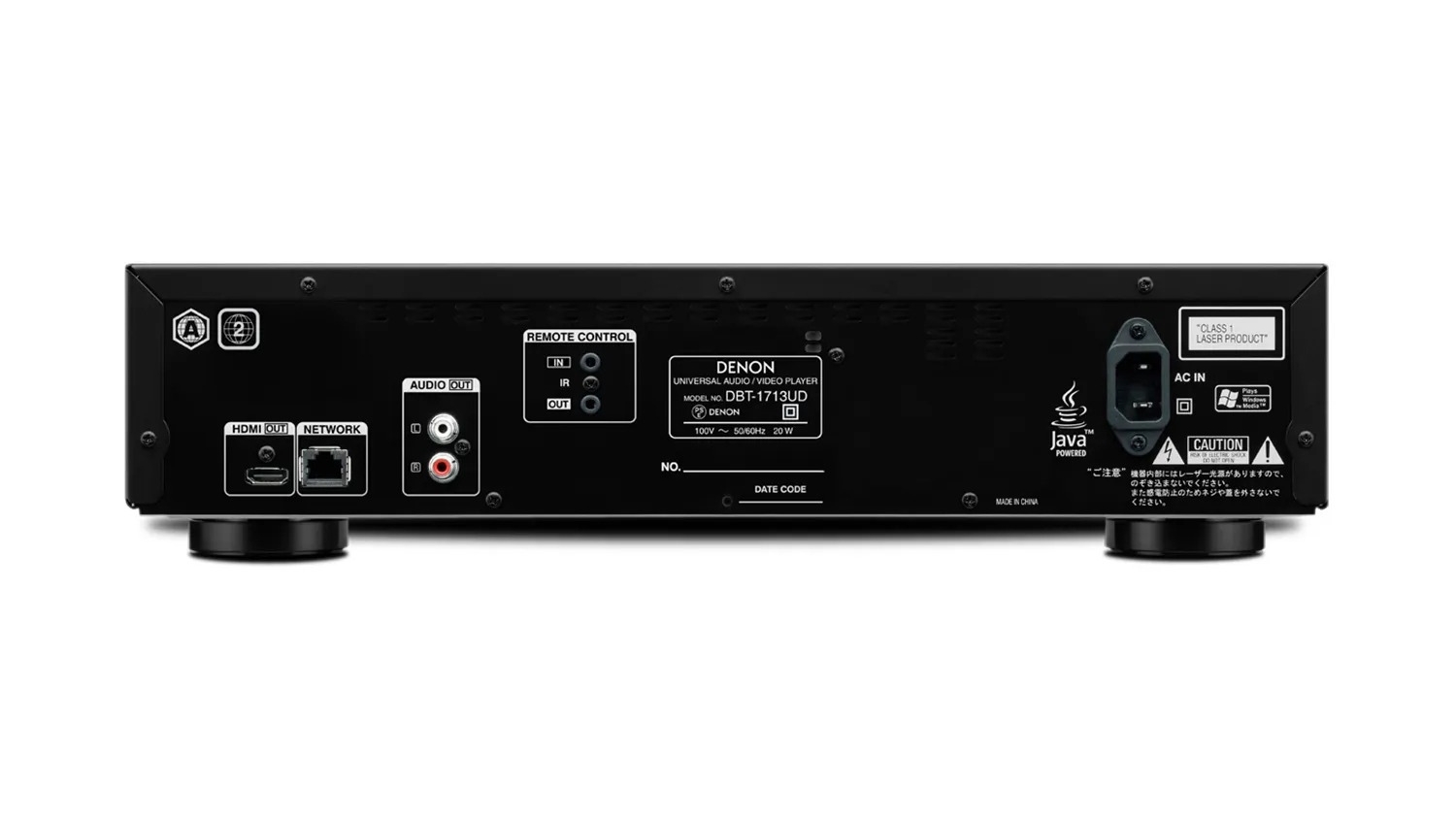 Mặt sau của Đầu Denon DBT-1713UD
