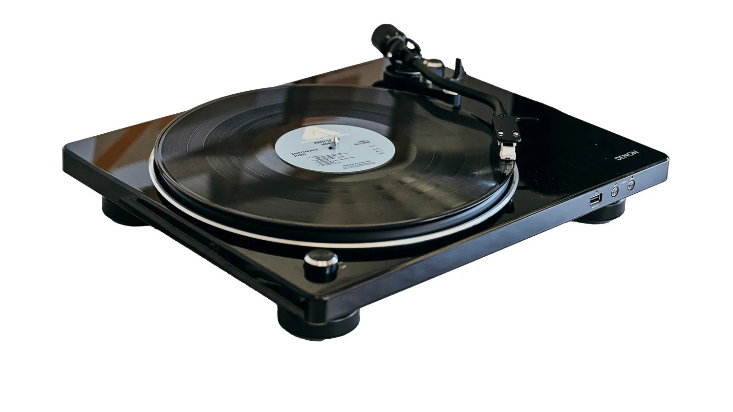 Mặt bên của Đầu đĩa Than Denon DP-450USB 2