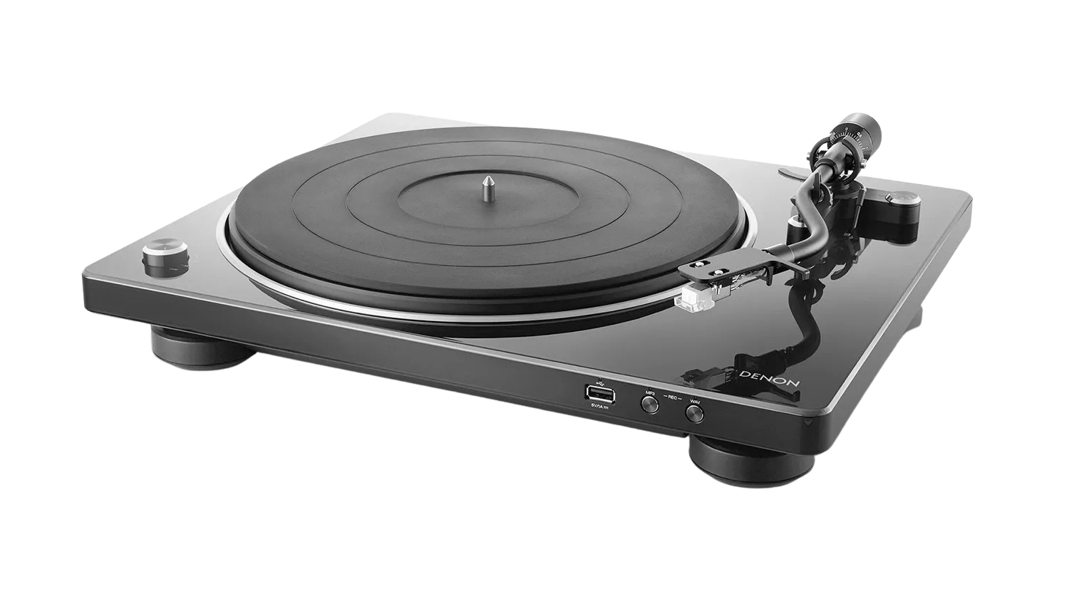 Mặt bên của Đầu đĩa Than Denon DP-450USB