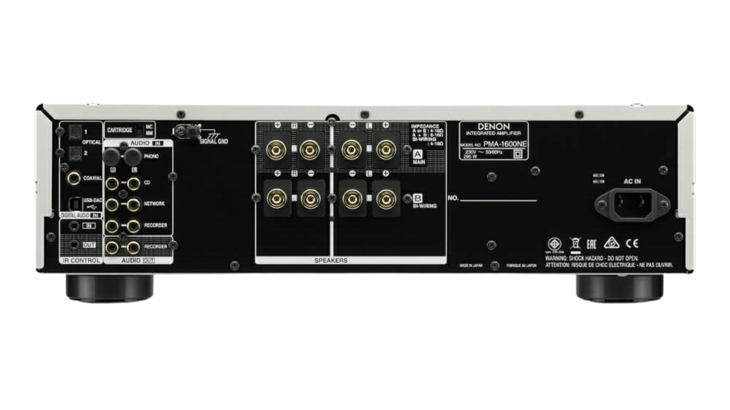 Mặt sau của Amply Denon PMA 1600NE