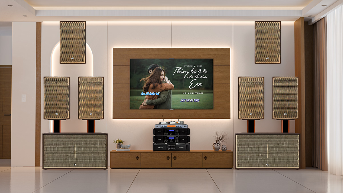 Dàn karaoke DK TT61: (DK 12, AAP M8, Vatasa TD8004, Vatasa TD9800, DK EX 218, Vatasa P9) hình 3d