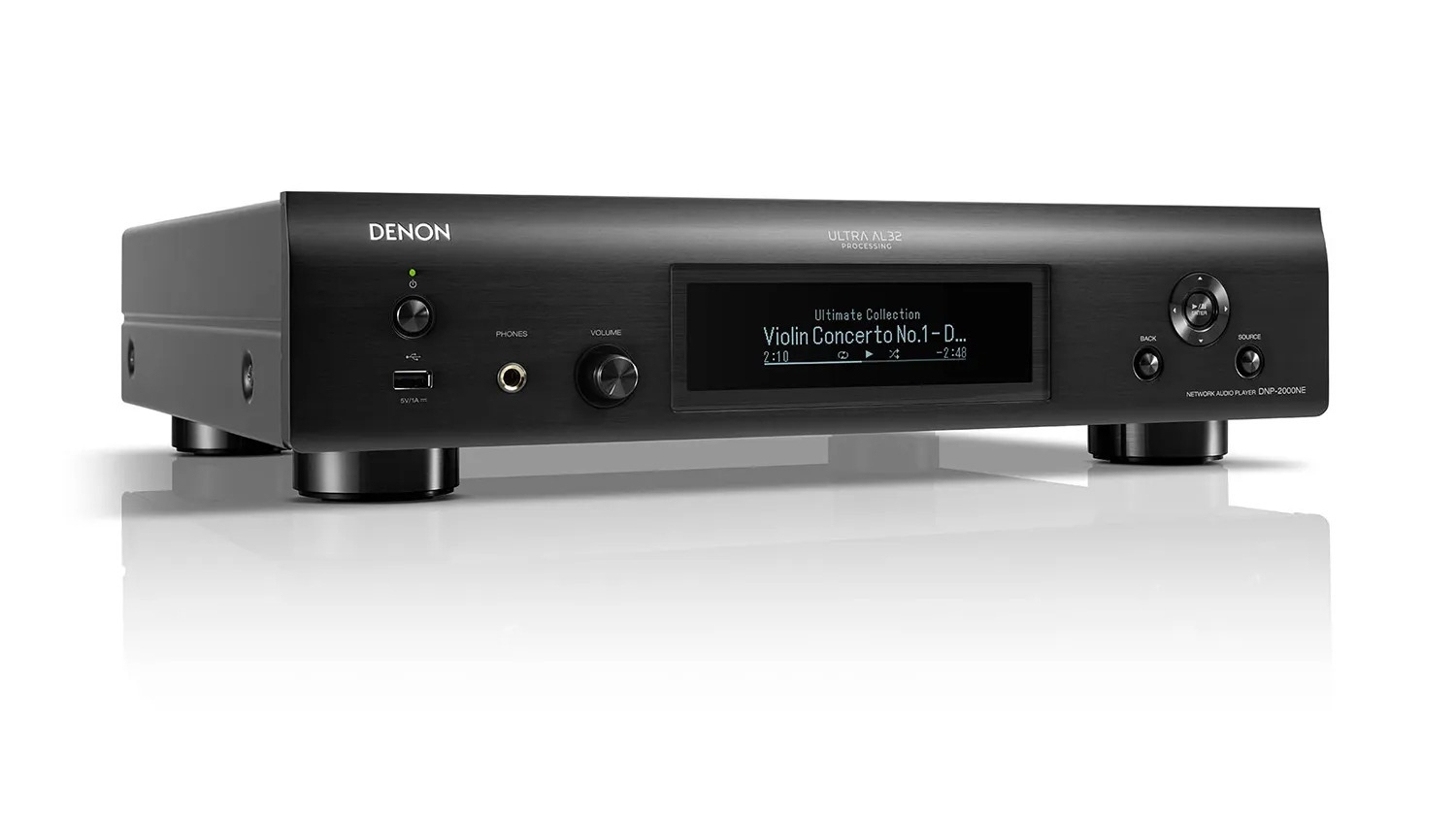 Mặt bên của Đầu Denon DNP-2000NE màu đen