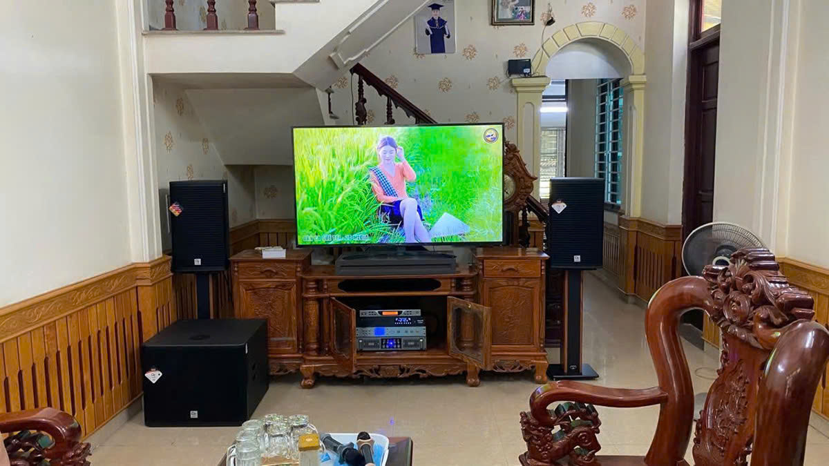 của dàn karaoke DT TT454 hình lắp đặt thực tế 2