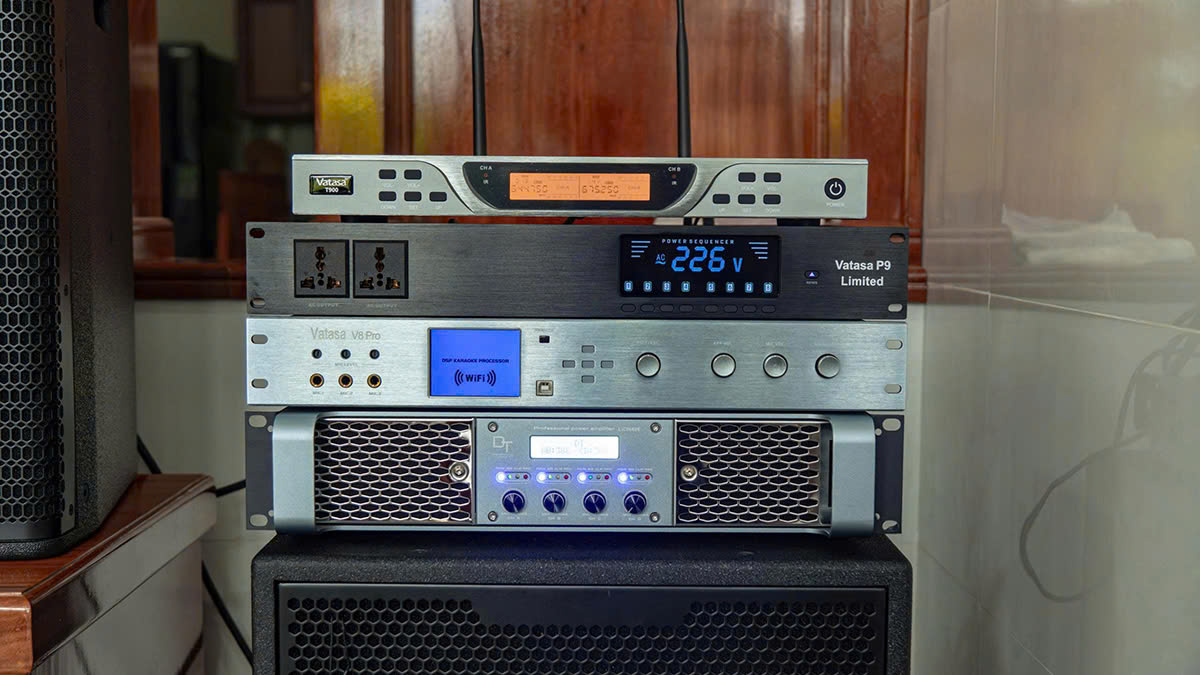 bộ xử lý tín hiệu của Dàn Karaoke DT TT142: (DT Alpha12, Vatasa T900, Vatasa V8Pro, DT Lion406, DT Sigma115)