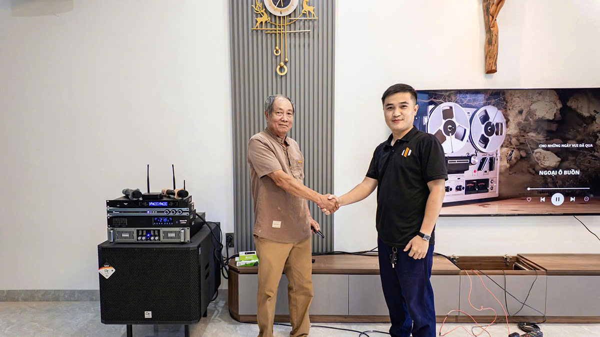 trường thành audio lắp đặt Dàn Karaoke DT TT197: (DT D2000, Vatasa T500, Vatasa V6 Pro, Vatasa VA-4600, DT Delta115) cho chú khanh an giang