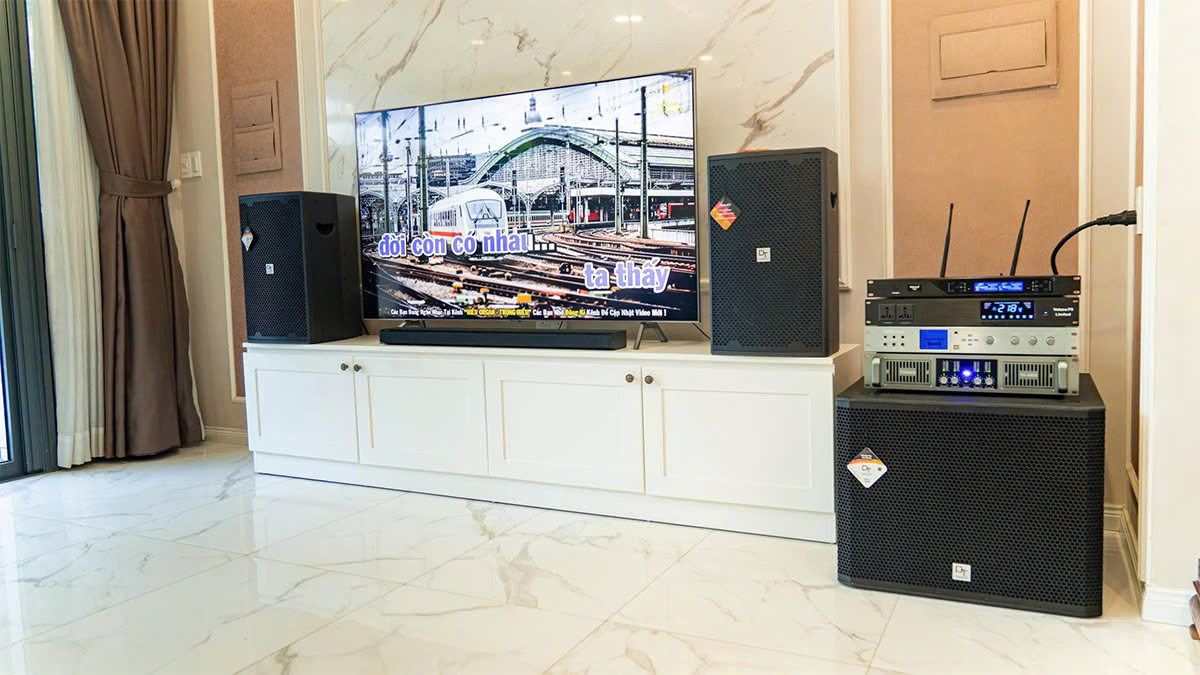 Dàn Karaoke DT TT417: (DT D2000, Vatasa T500, Vatasa V8Pro, Vatasa VA-4600, DT Delta115, P9 Limited) hình lắp đặt thực tế