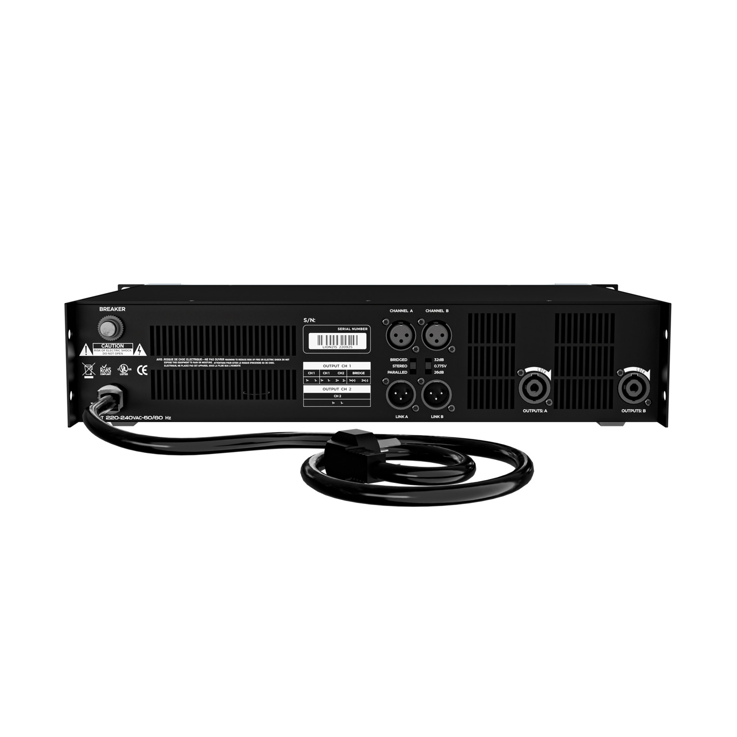Ảnh sản phẩm Cục đẩy công suất 2 kênh DT Lion215 4