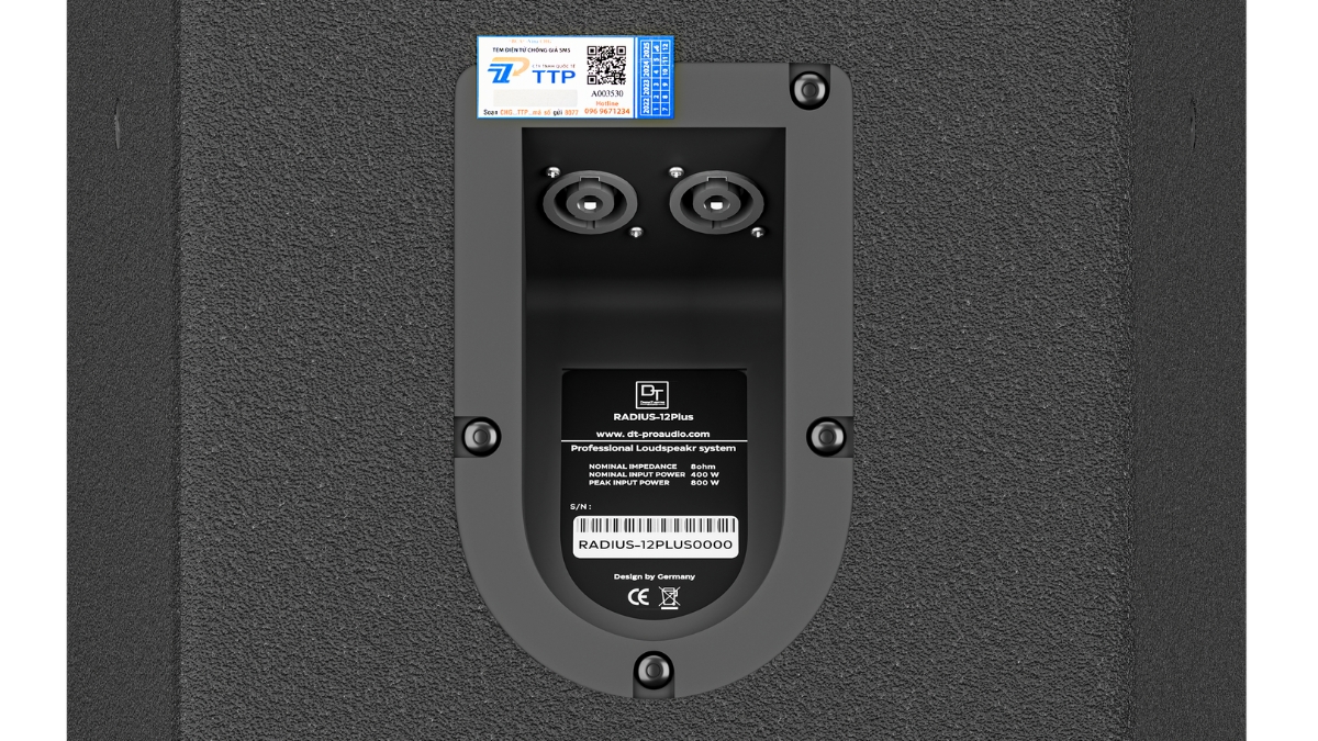 Thông số kỹ thuật của Loa karaoke DT Radius-12Plus