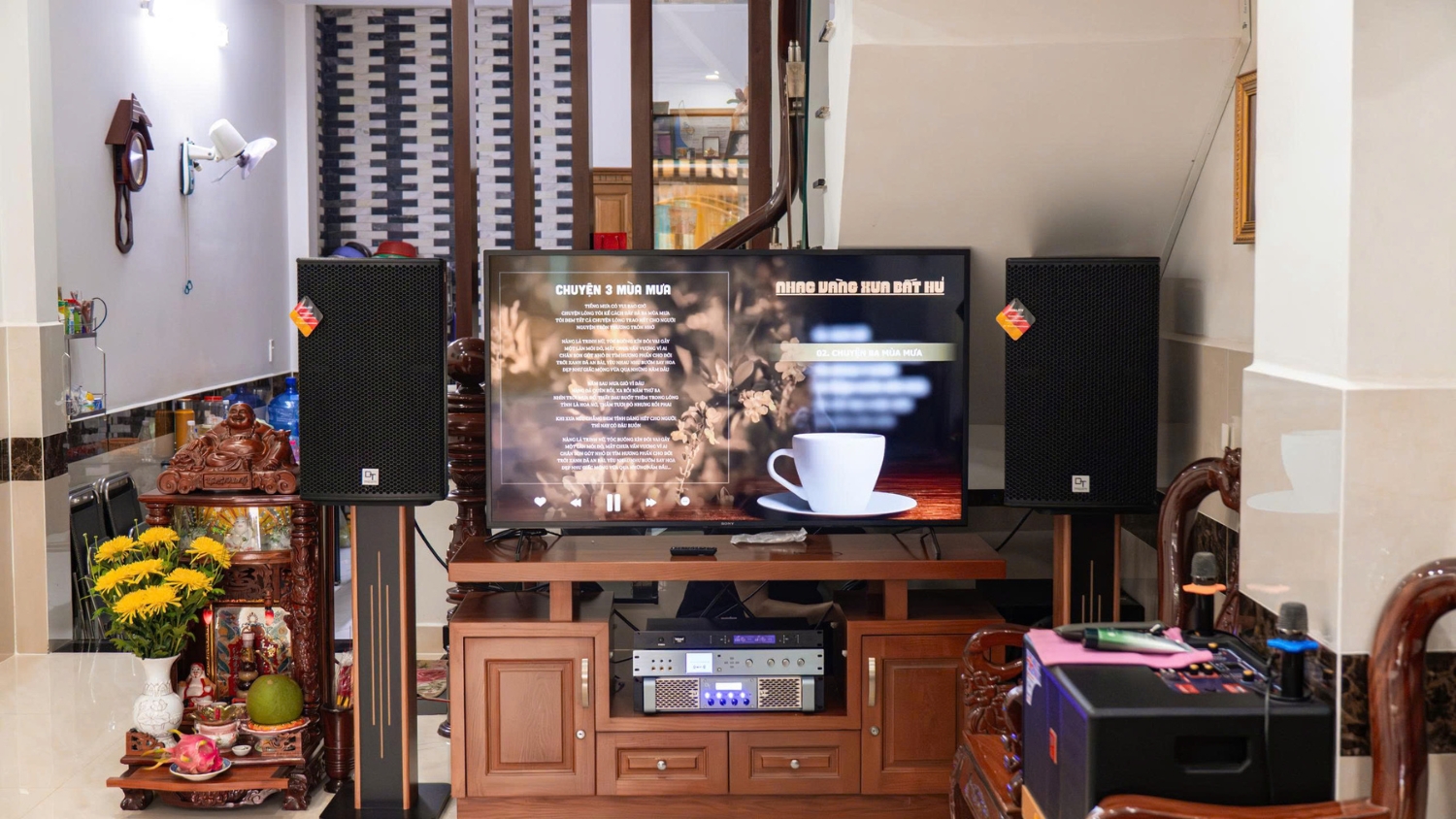 Loa karaoke DT Radius-12Pro thiết kế hiện đại