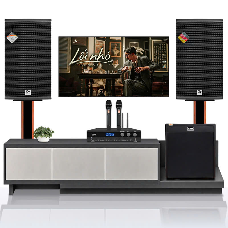 Dàn Karaoke DT TT429: (DT Radius 12Pro, Vatasa BLA600 New, BW SW-12Plus)