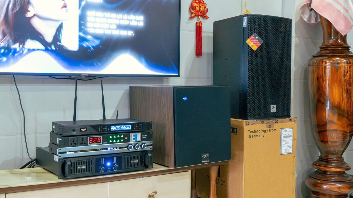 loa sub và loa karaoke của Dàn karaoke DT TT480: (DT Radius-12Pro, Vatasa T500, Vatasa V6 Pro, Vatasa VA-2600, Paramax Sub-E30, Vatasa P9 Luxury)