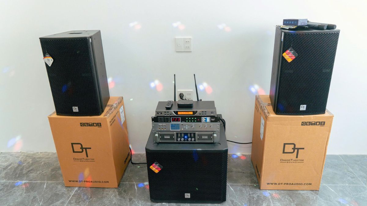 hoàn thiện Dàn karaoke DT TT481: (DT Radius-12Pro, Vatasa T900 New, Vatasa V8 Pro, Vatasa VA-4600, DT Delta115, Vatasa P9 Luxury)