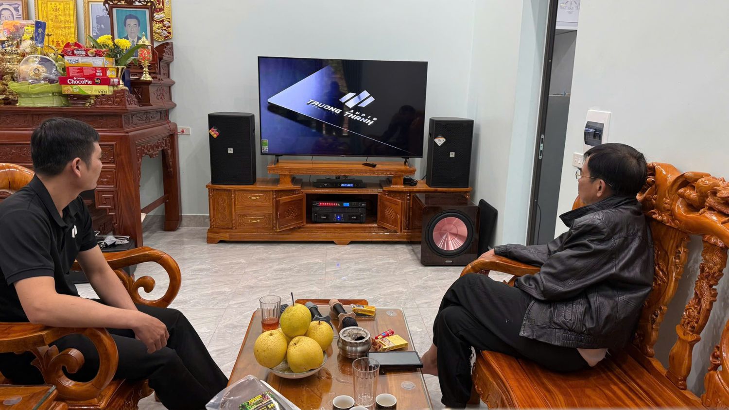 Dàn Karaoke DT TT425 hợp với phòng khách gia đình