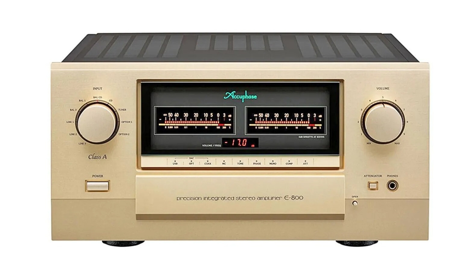 Mặt trước của AMPLY ACCUPHASE E800