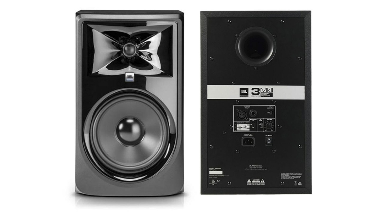 Mặt trước và mặt sau của Loa JBL 308P MKII