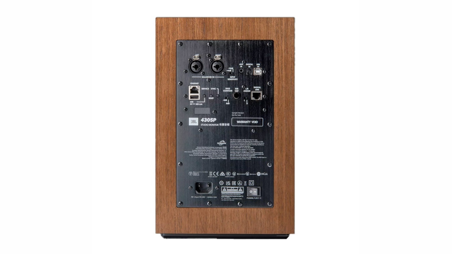 Mặt sau của Loa JBL 4305P Studio Monitor