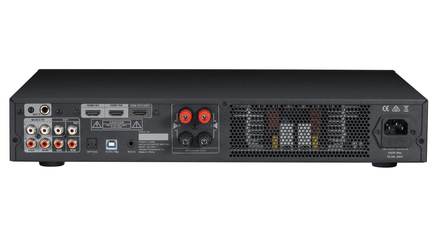 Amply JBL Beyond1 (tích hợp mixer) mặt sau