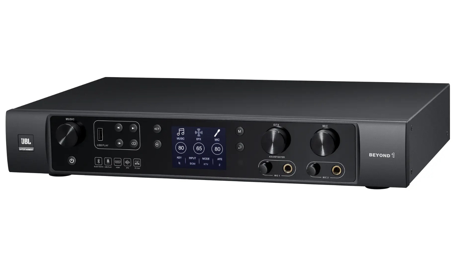 Amply JBL Beyond1 (tích hợp mixer) mặt nghiêng