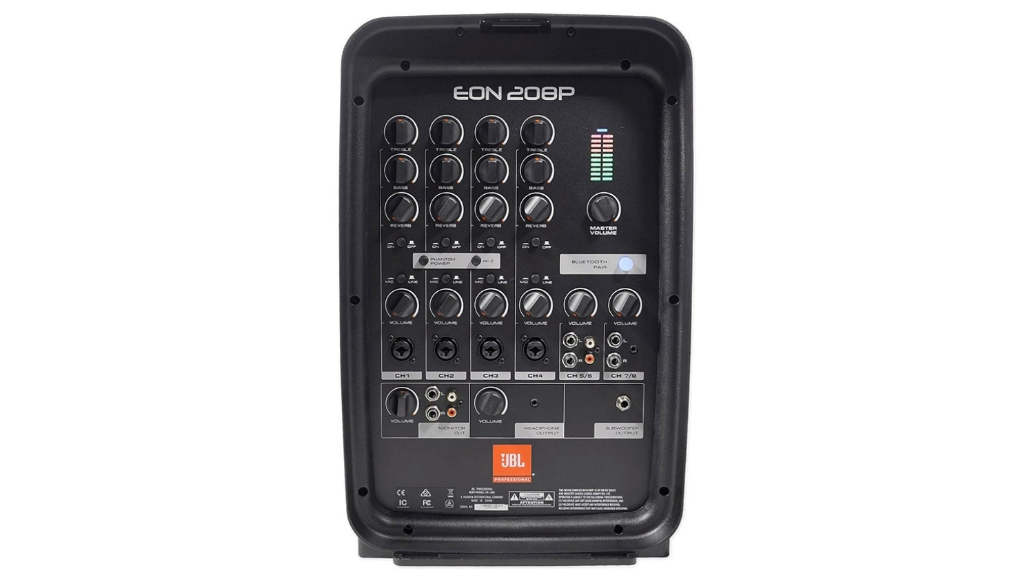 Hệ thống núm chỉnh của LOA JBL EON 208P