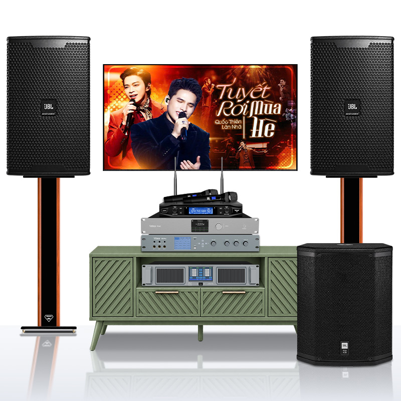 Dàn karaoke JBL TT442: (JBL KP6012, Vatasa T10, Vatasa V8 Pro, DT Lion4700, JBL PRX418S, Vatasa PW8)
