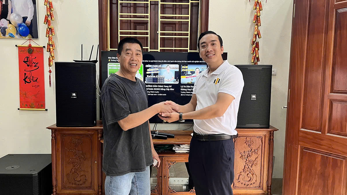 trường thành audio lắp đặt Dàn Karaoke JBL TT408: (JBL KP 6012, JBL VM300, Vatasa V8Pro, DT Lion408, DT Delta115)