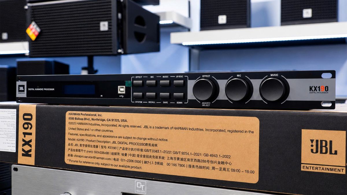 Mặt trước Vang số JBL KX190