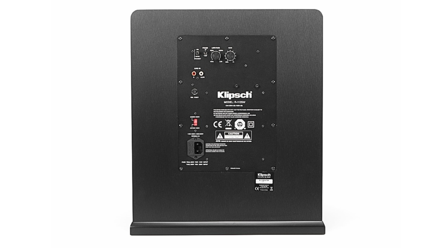 Loa sub Klipsch R112SW mặt sau