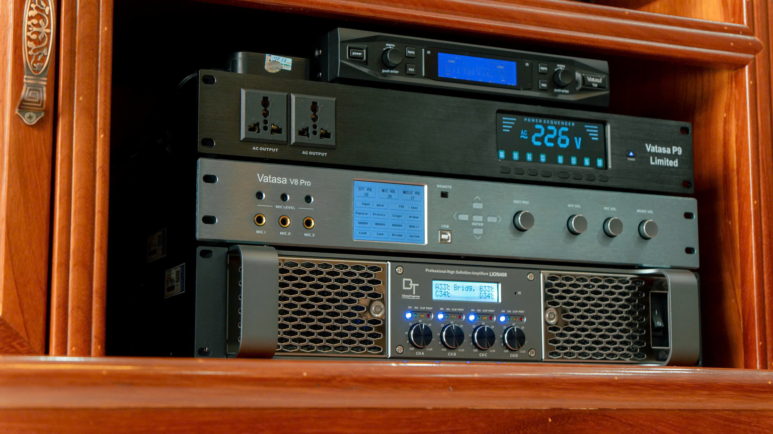 Ảnh sản phẩm Dàn Karaoke DT TT398: (DT Alpha 12, Vatasa T10, Vatasa V8 Pro, DT Lion408, DT Delta118, Vatasa P9 Limited) 9