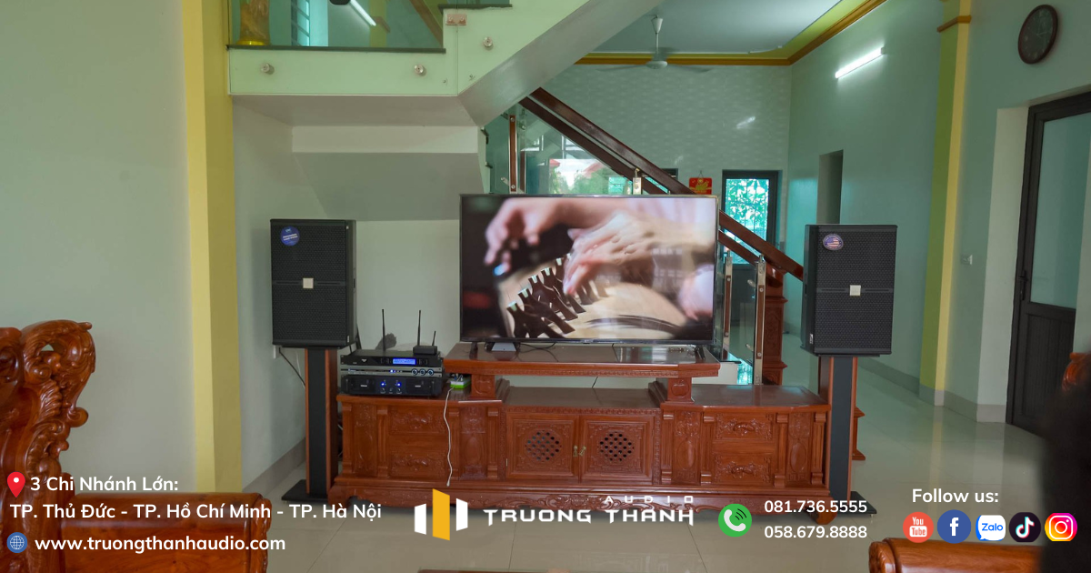 Mặt trước của Dàn Karaoke CAVS TT388