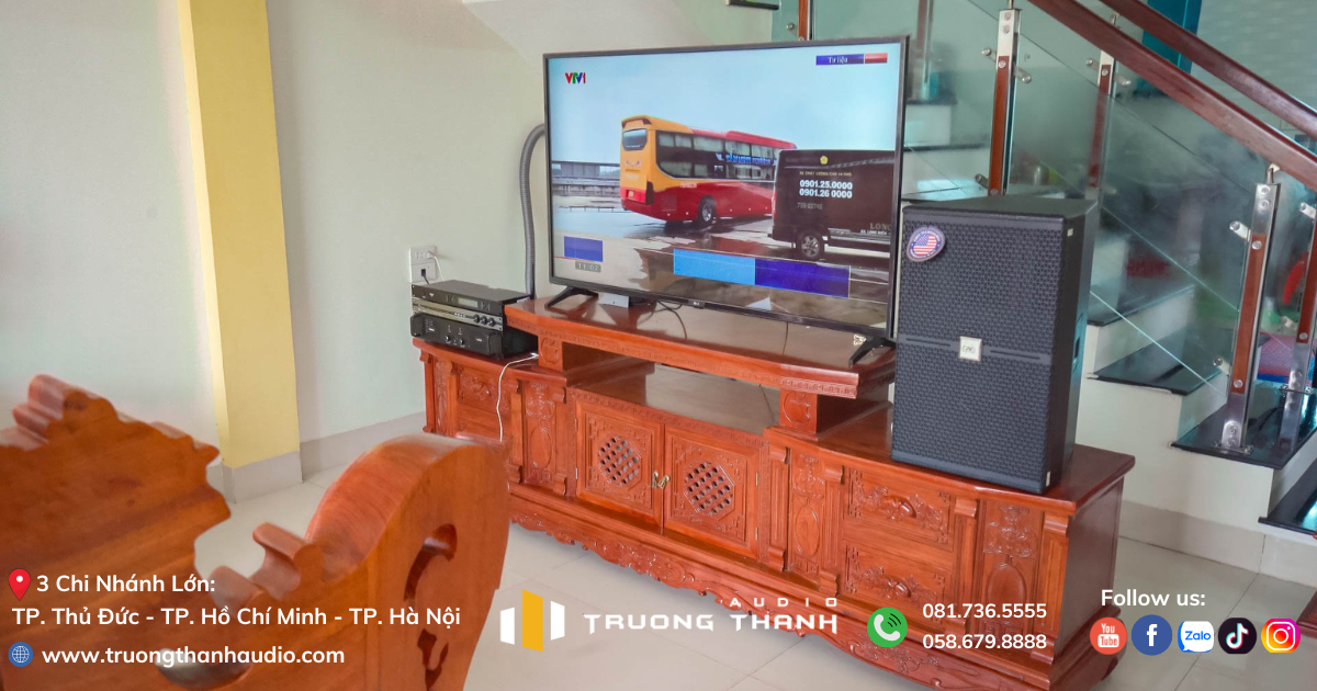 Mặt bên của Dàn Karaoke CAVS TT388