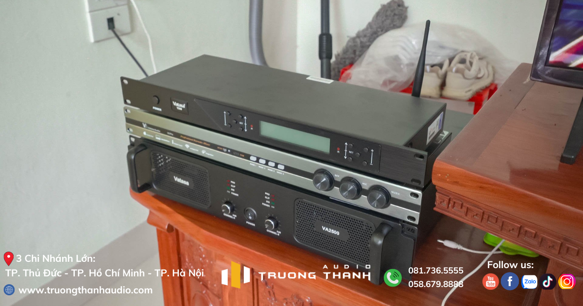 Vang số và cục đẩy công suất của Dàn Karaoke CAVS TT388