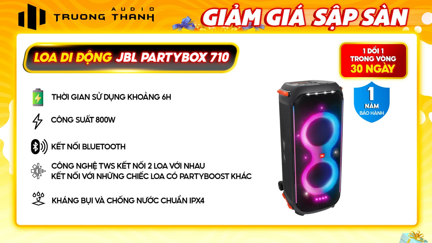 Loa Di Động Bluetooh JBL Partybox 310 Chính Hãng, Giá Tốt Nhất 2023
