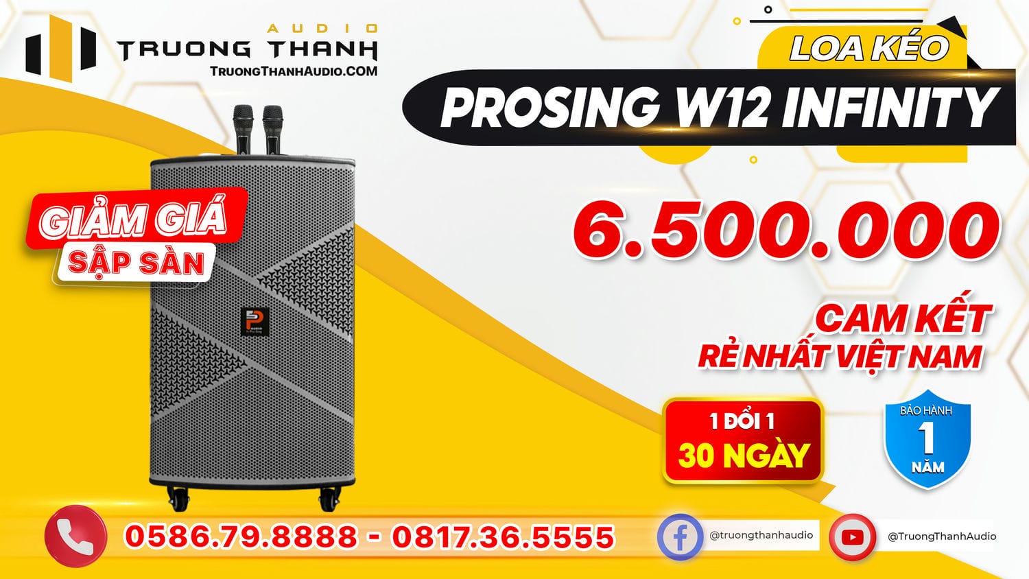 Loa kéo Prosing W12 Infinity chính hãng, giá rẻ nhất, có trả góp 0 ...