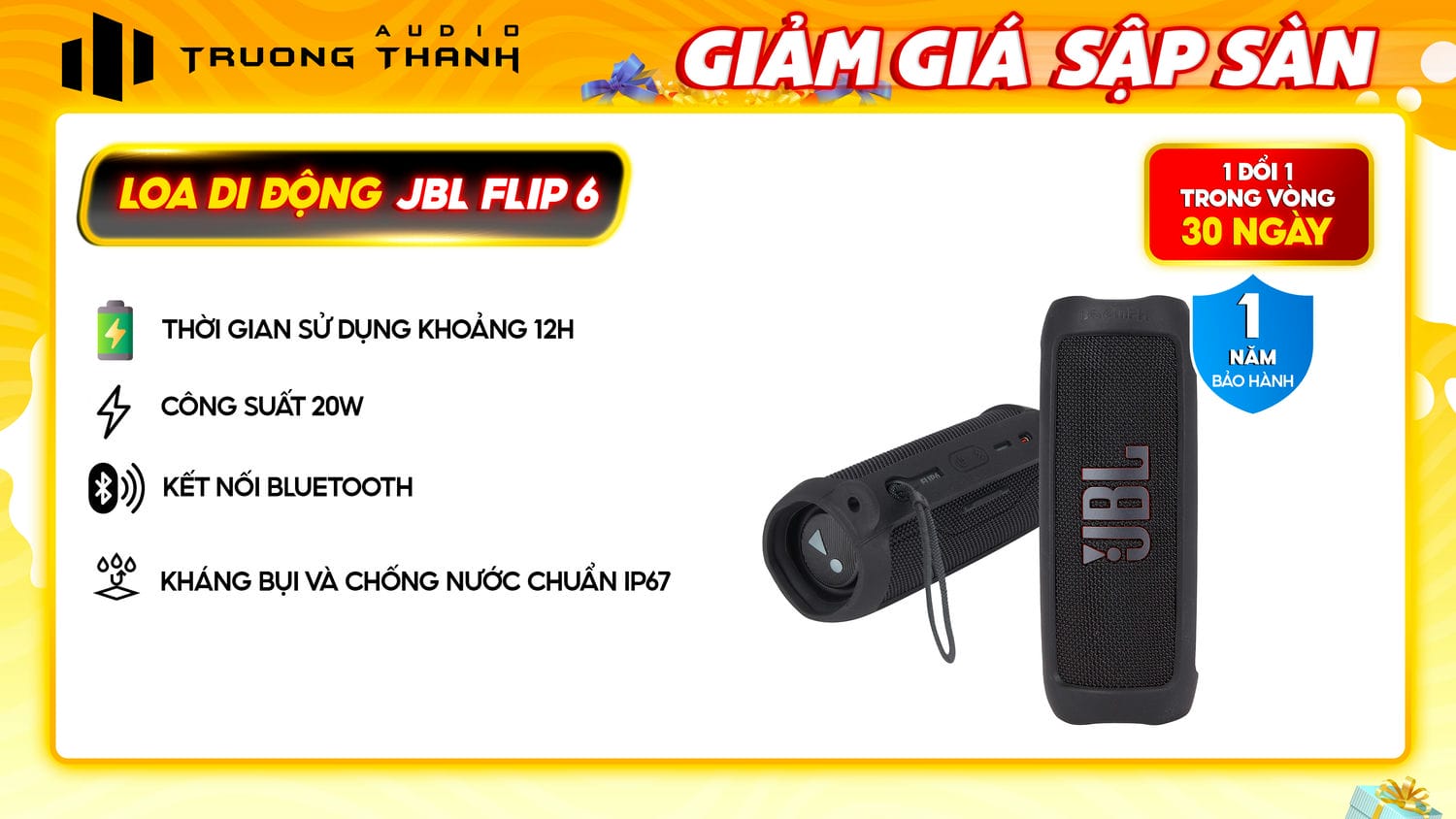 Ảnh nổi bật của sản phẩm LOA JBL FLIP 6 1