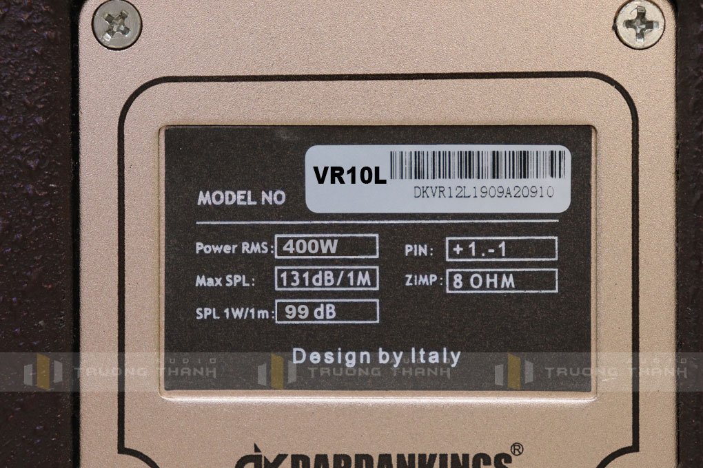 Loa DK VR10L thông số kĩ thuật