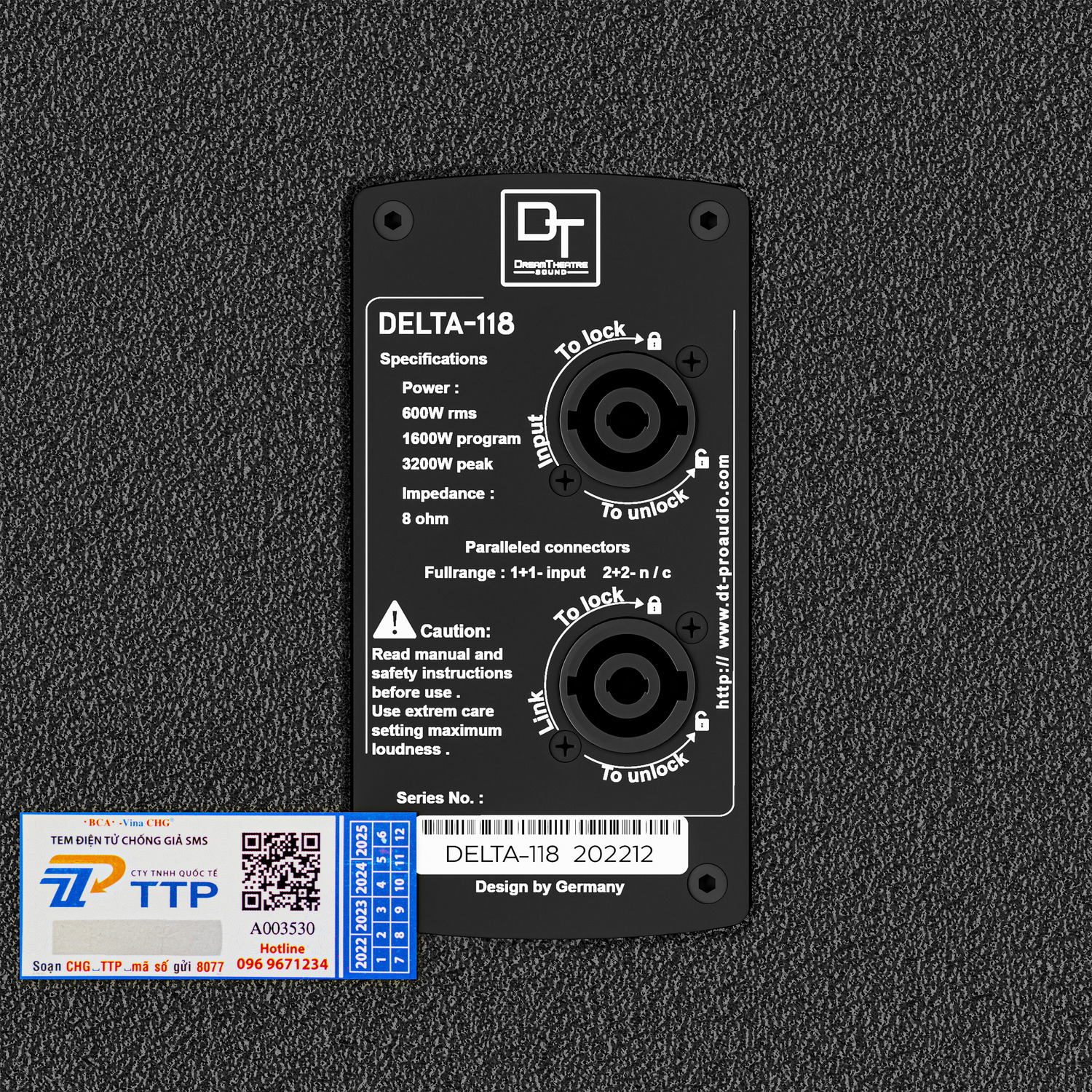 Ảnh sản phẩm Loa sub DT Delta118 bass 50cm 8