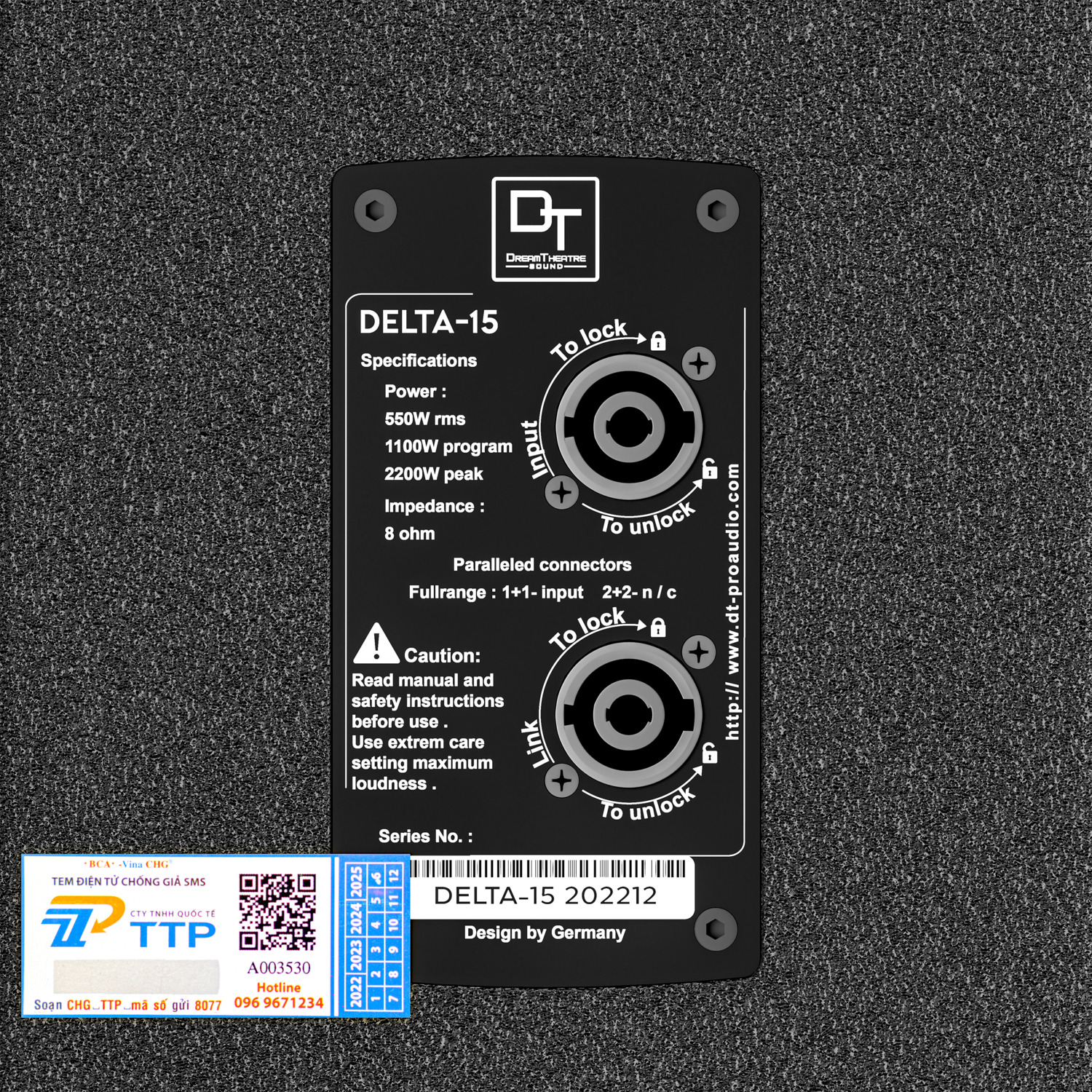 Ảnh sản phẩm Loa Karaoke DT Delta15 (full bass 40cm, 2 đường tiếng) 7