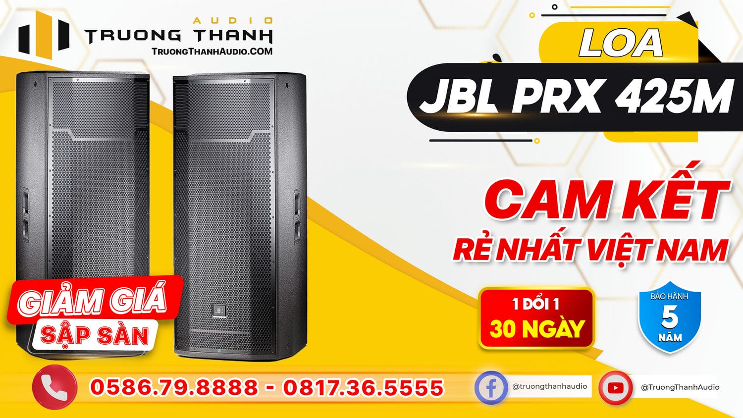 Ảnh nổi bật của sản phẩm Loa JBL PRX 425 (full 2 bass 40cm, 2 loa 2 đường) 11