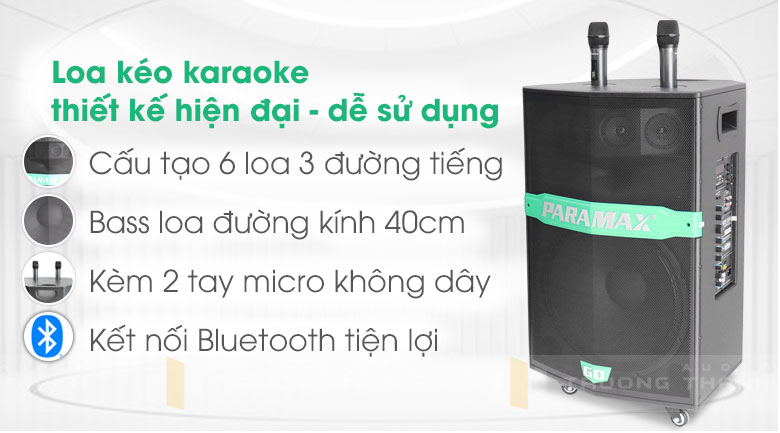Loa kéo Paramax Go 300S tính năng 4