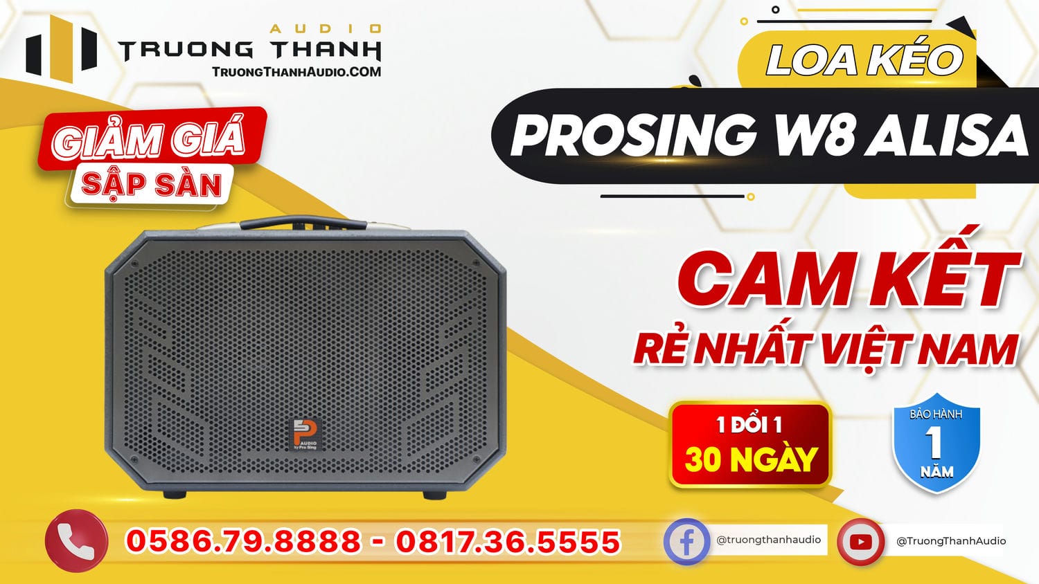 Ảnh nổi bật của sản phẩm Loa kéo Prosing W8 ALISA 3