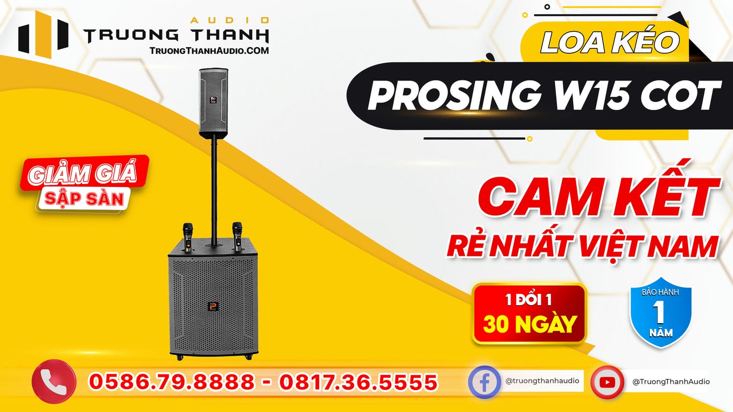 Ảnh nổi bật của sản phẩm Loa kéo Prosing W15 COT 2