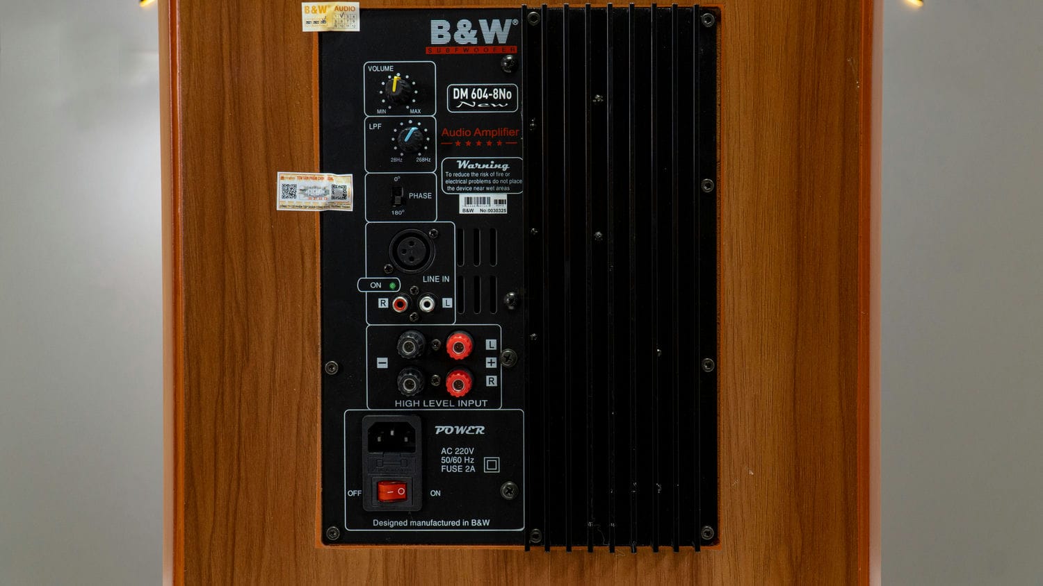Ảnh nổi bật của sản phẩm Loa Sub Điện B&W DM 604-8No NEW (Sub điện bass 30) 16