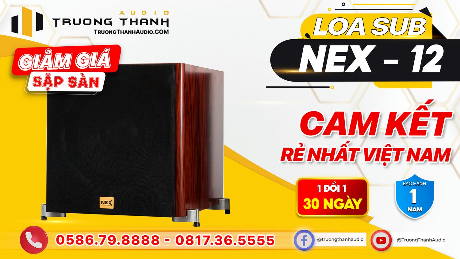Ảnh nổi bật của sản phẩm Loa sub Nex 12 (sub điện bass 30cm) 13