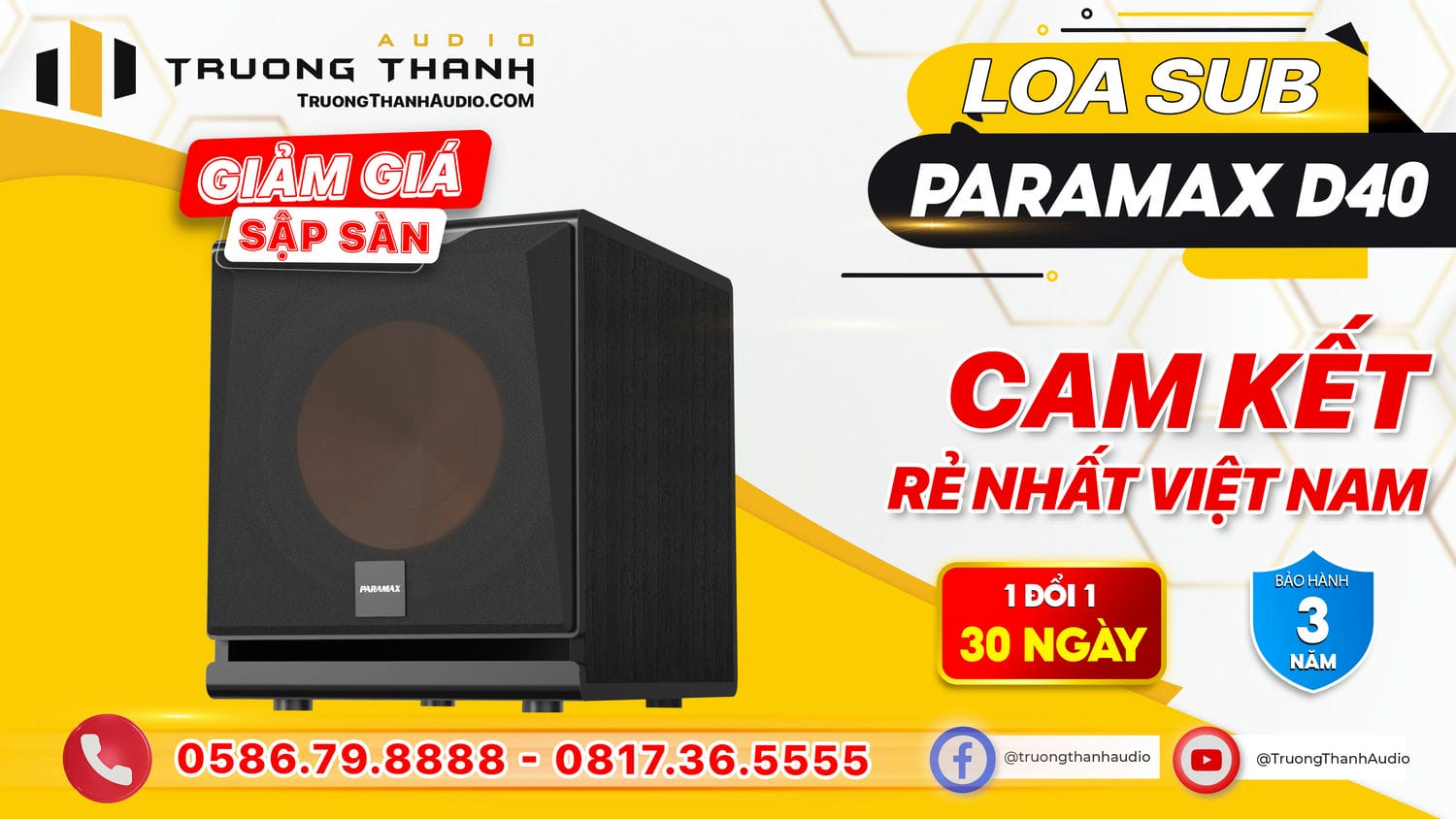 Ảnh nổi bật của sản phẩm Loa Sub PARAMAX SUB-D40 8