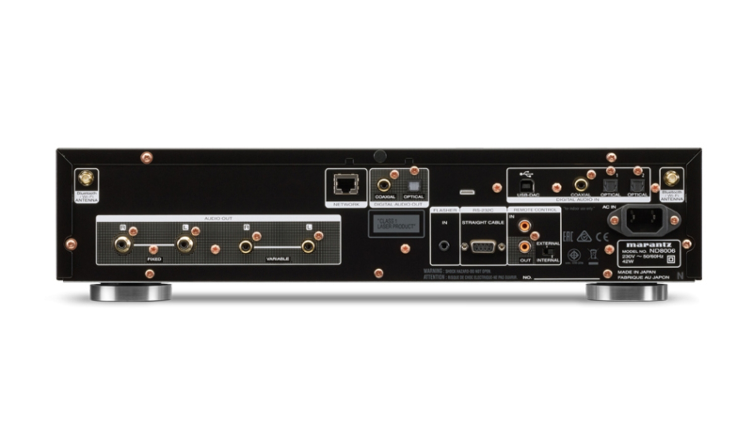 Mặt sau của Đầu Marantz ND8006