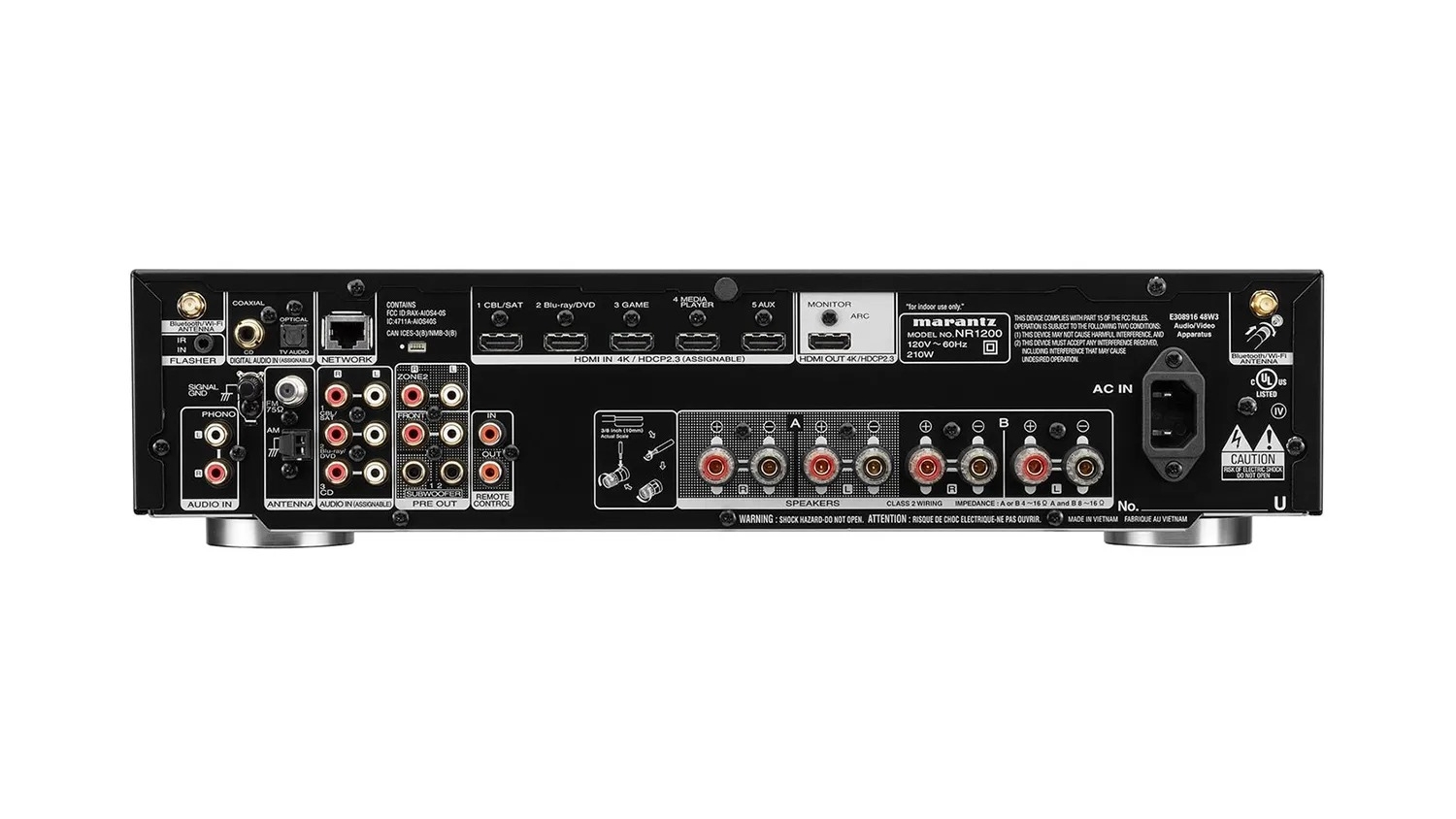 Mặt sau của AMPLY MARANTZ NR1200